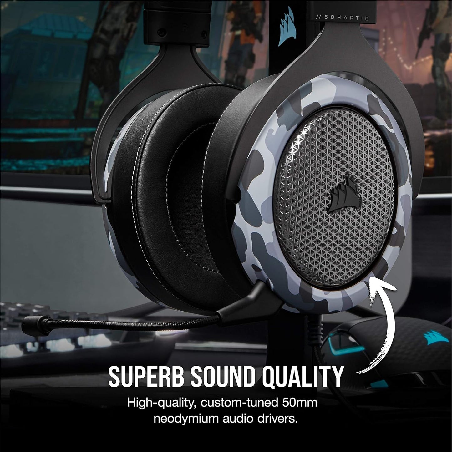 Corsair CA-9011225-NA HS60 Haptic Gaming Headset