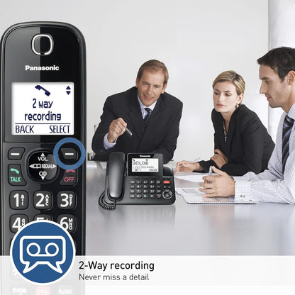 Panasonic KX-TGF852B Corded/Cordless Phone Call Block