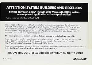 Microsoft 269-11936 Office Pro 2007 System Builders