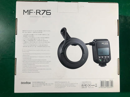 Godox MF-R76 Macro Ring Flash for Sony Canon Nikon Fuji