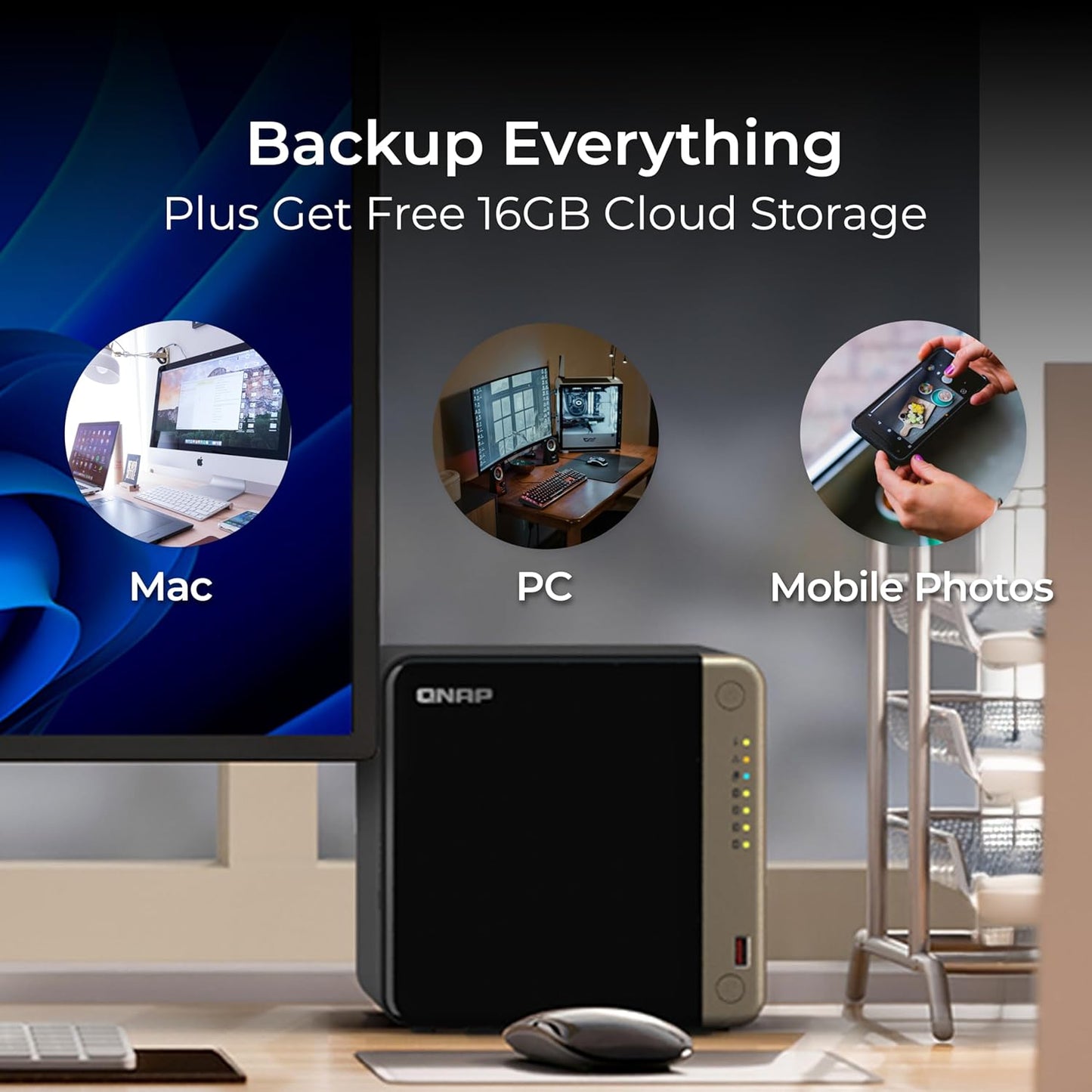 QNAP TS-464 24TB 4-Bay NAS RAID 5 Bundle