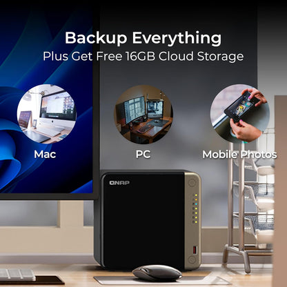 QNAP TS-464 24TB 4-Bay NAS RAID 5 Bundle