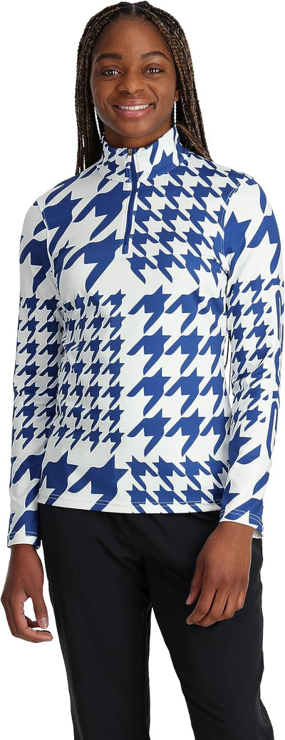 Spyder 38B125314 Women's Houndstooth Half Zip