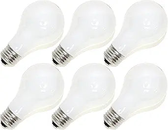 GE 97492 Soft White Incandescent Light Bulbs 25W 6-Pack