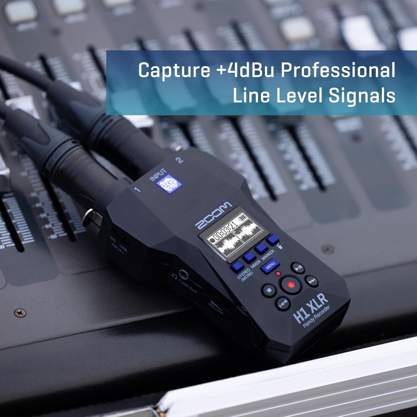 Zoom H1 XLR Handy Recorder 32-Bit Float Portable