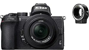 Nikon Z50 Kit w/ 16-50mm & FTZ Mount (Renewed)