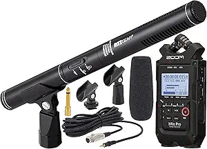 Zoom H4n Pro Recorder Ritz Gear Shotgun Microphone Bundle