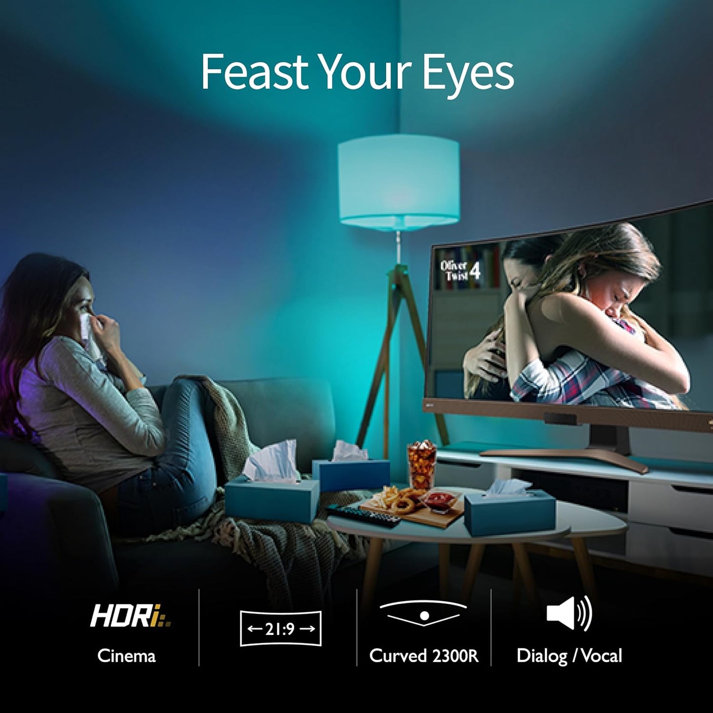 BenQ EW3880R 38" Curved Ultrawide Monitor WQHD HDRi