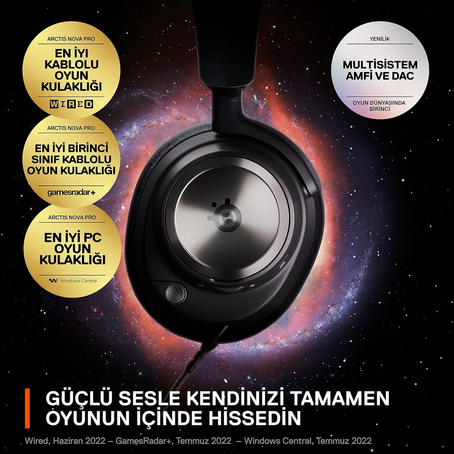 SteelSeries 61527 Arctis Nova Pro Multi-System Gaming Headset
