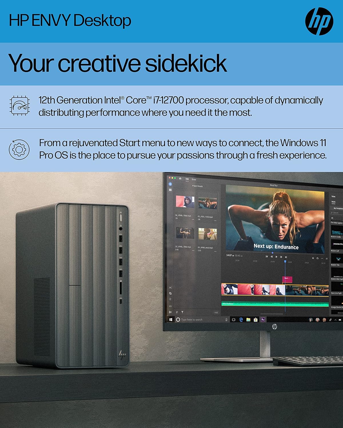 HP Core i7 Envy Desktop - 16GB RAM, 512GB SSD - Windows 11 Pro