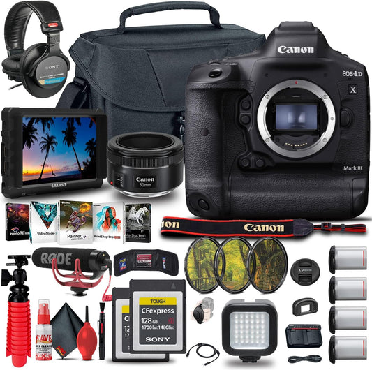 Canon 3829C002 EOS-1D X Mark III DSLR Camera Bundle (Renewed)