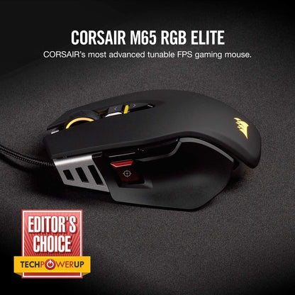 Corsair M65 ELITE RGB 18000 DPI FPS Gaming Mouse (Renewed)