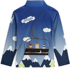 Spyder 38Y125304 Boys' Friends Half Zip T-Neck Base Layer