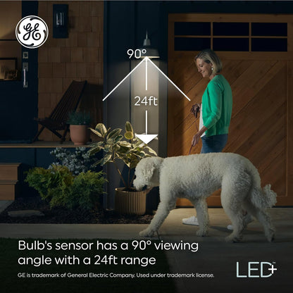 GE 93129313 Motion Sensor LED Light Bulbs 2-Pack