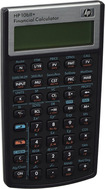 HP 10bII Financial Calculator: 12-Digit LCD, Business Calculator