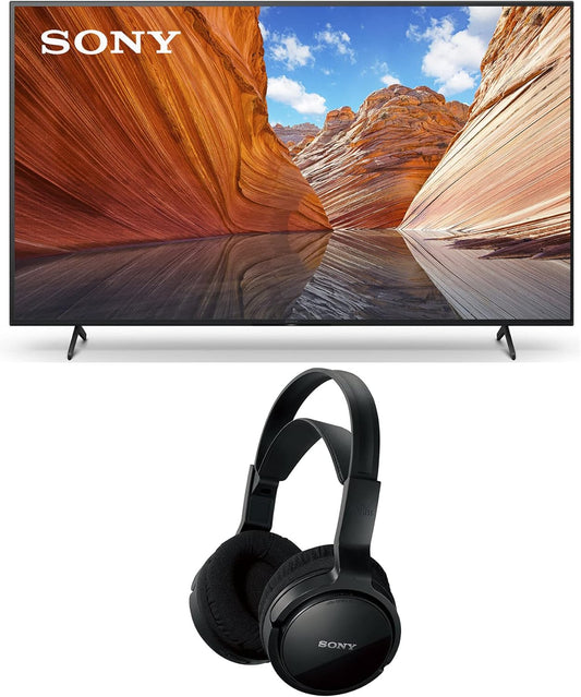 Sony KD75X80J 75" 4K UHD Smart TV + Headphones Bundle