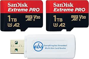 SanDisk 1TB_TF_Extreme Pro_x2_R6 MicroSD Card Bundle — main product image