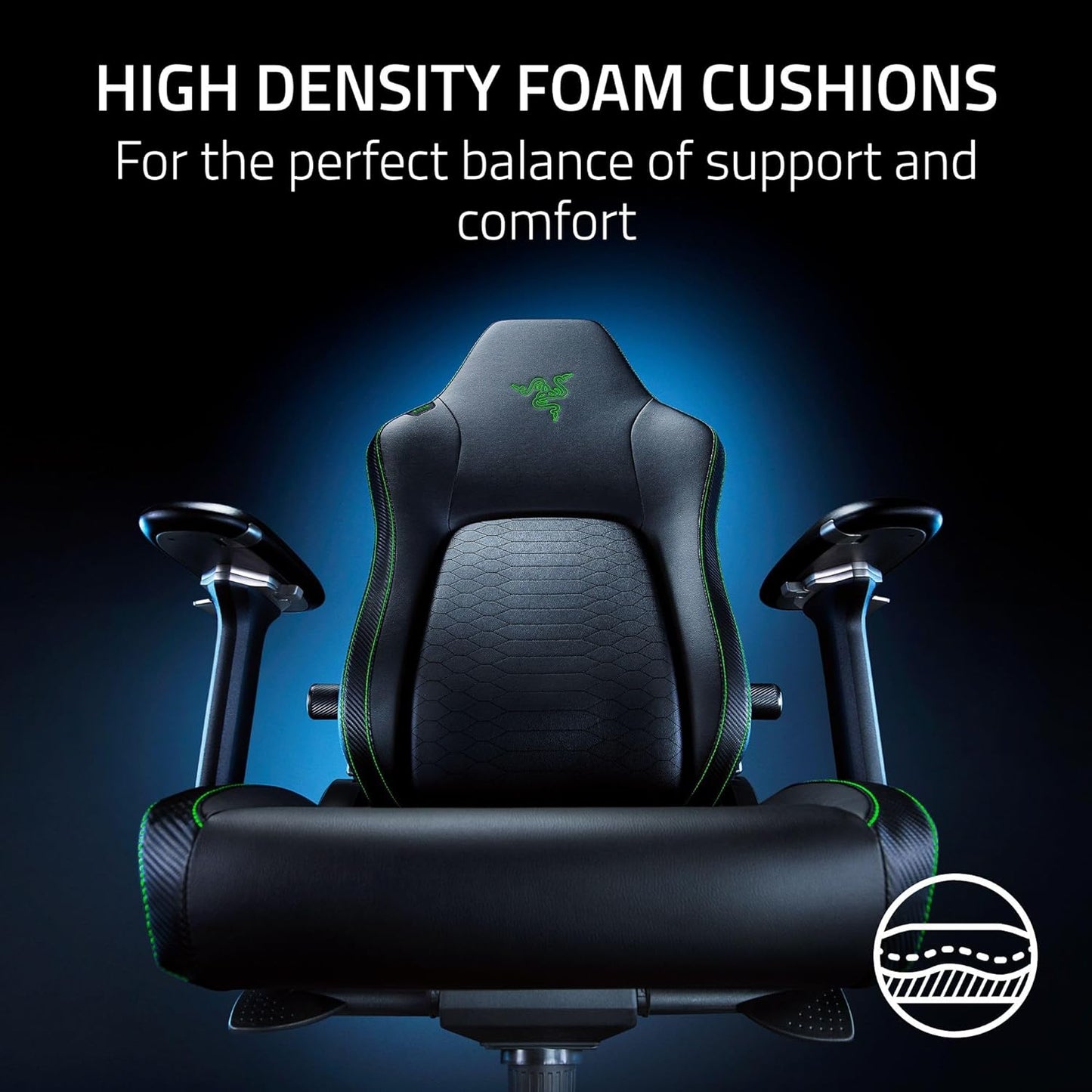 Razer RZ38-04900100-R3U1 Iskur V2 Adaptive Lumbar Gaming Chair