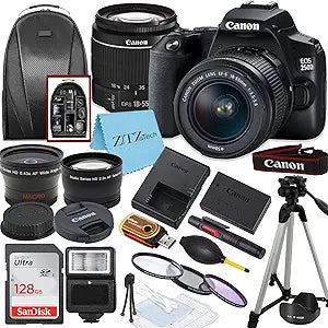 Canon EOS 250D Rebel SL3 DSLR 18-55mm Bundle — main product image