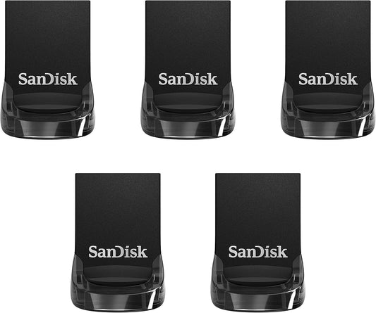SanDisk SDCZ430-064G-B5CT Ultra Fit 64GB USB 3.1 Flash Drive (5-Pack)