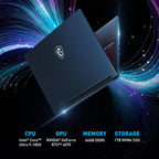 MSI STEALTH16A1036 RTX 4070 Gaming Laptop 1TB SSD