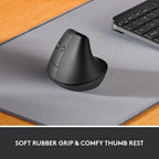 Logitech 910-006466 Lift Left Vertical Ergonomic Mouse Renewed