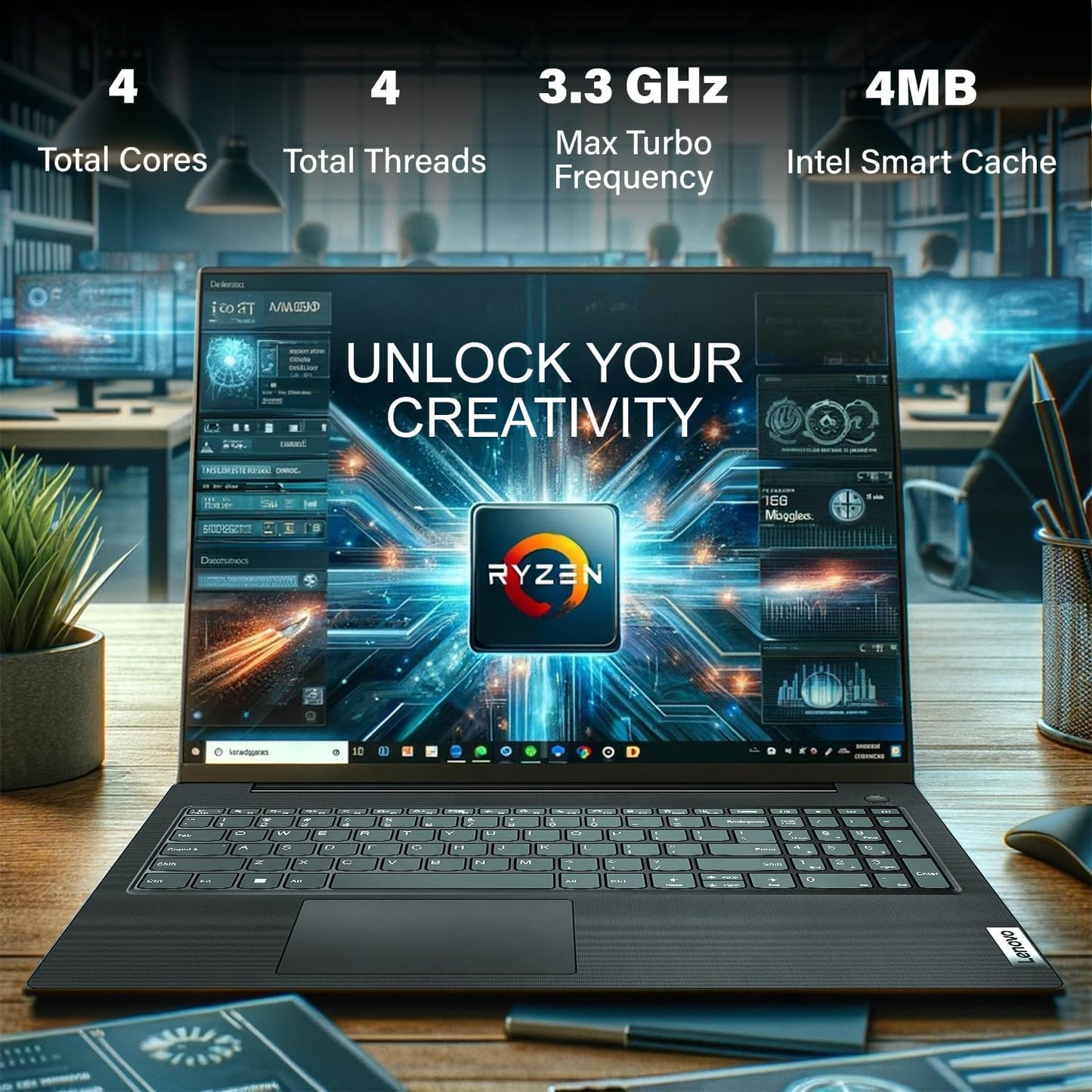 Lenovo V15 AMD Ryzen 3 Laptop 16GB 1TB SSD Win11