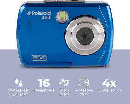 Polaroid IS048-BLU-INT Waterproof Digital Camera Red