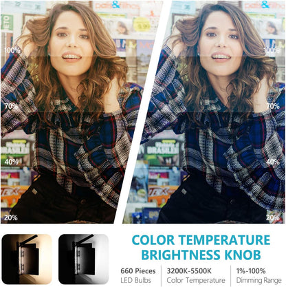Neewer 10089057 Bi-Color LED Video Light Studio