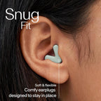 Alpine Silence Ear Plugs Sleep Focus Travel Green