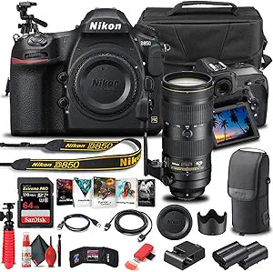 Nikon D850 70-200mm VR Lens DSLR Camera Bundle