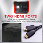RCA RPJ060 Portable Projector with Bluetooth Speakers