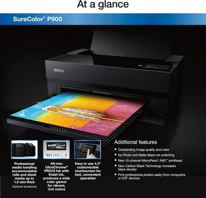 Epson C11CH37201-N SureColor P900 17-Inch Photo Printer