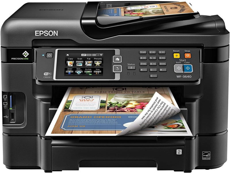 Epson WF-3640 Wireless All-in-One Inkjet Printer — main product image