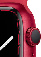 Apple Series 7 Watch (GPS, 45mm) Red Aluminum (Renewed)