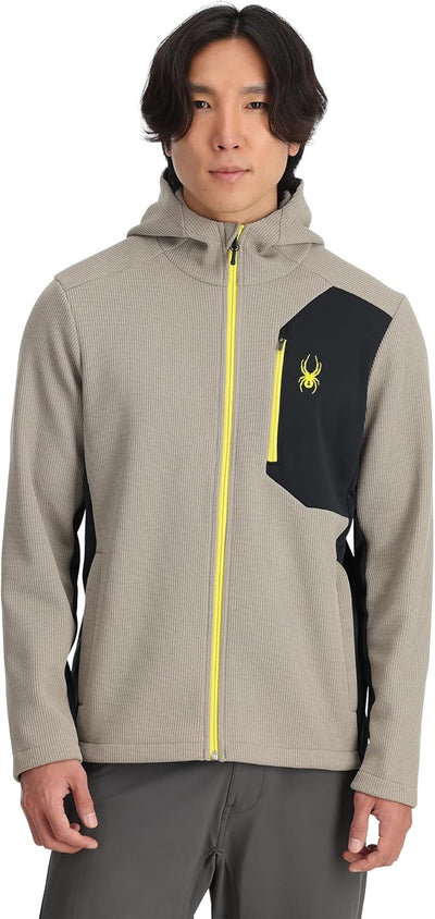 Spyder Bandit Hooded Zip Ski Mid Layer - Men's Sweater Jacket