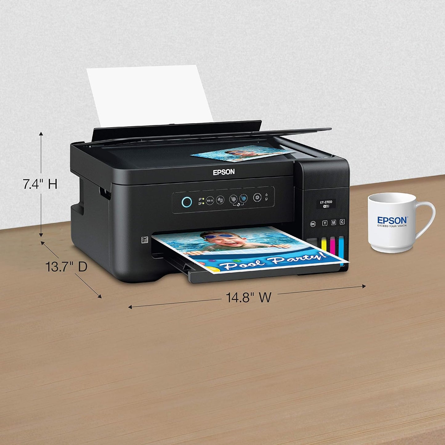 Epson ET-2700 EcoTank Wireless All-in-One Supertank Printer