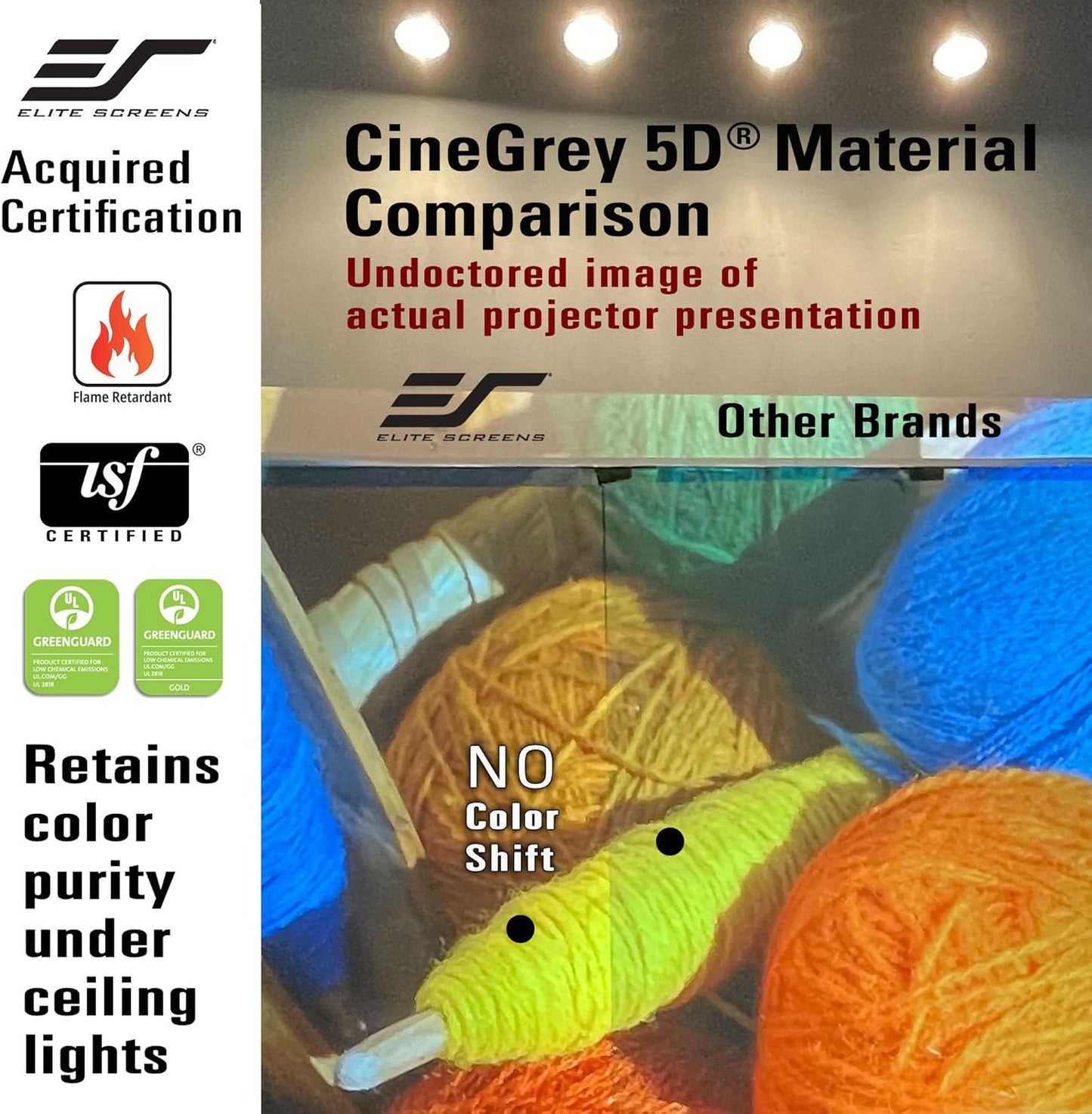 Elite Screens RM-135HW-CINEGREY5D 135-inch 8K/4K ALR Projector Screen