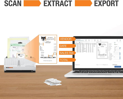 Epson B11B270202 RapidReceipt RR-400W Wireless Receipt Scanner