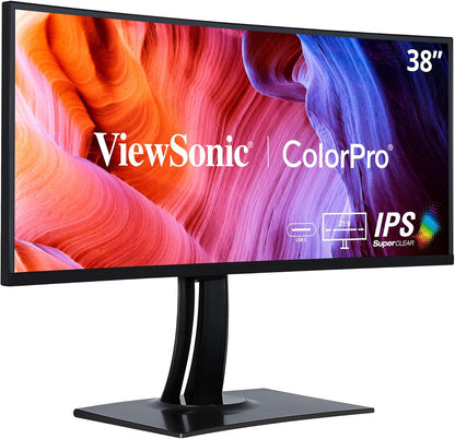 ViewSonic VP3881A 38-Inch Curved Monitor WQHD+ USB-C