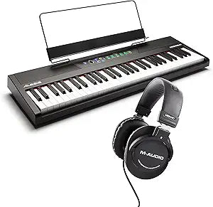 Alesis HDH40 Recital 61 Key Piano & Headphone Bundle
