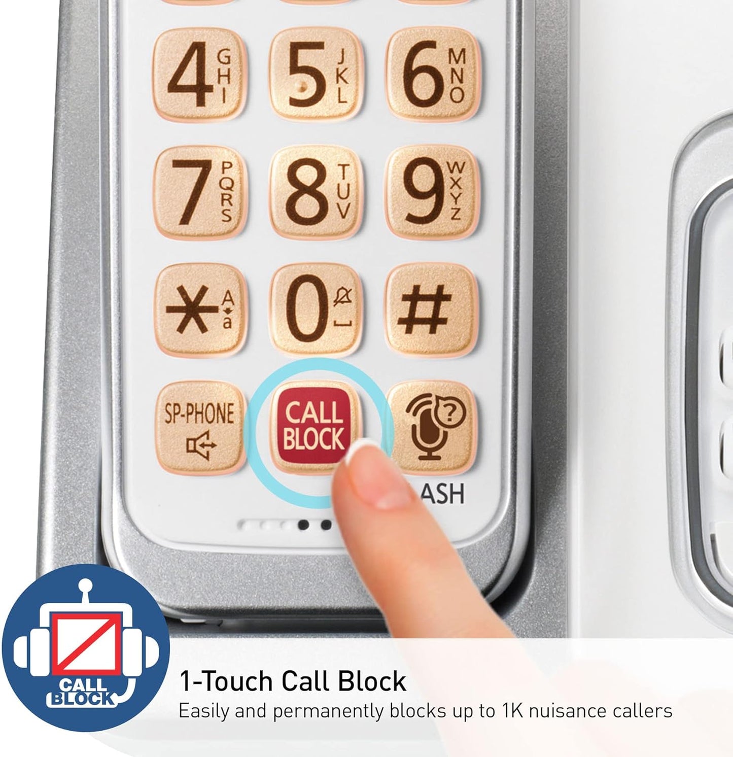 Panasonic KX-TGD863W Cordless Phone Answering Machine 3-Handset