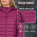 Spyder SY-PCK101 Packable Puffer Jacket Womens Lightweight