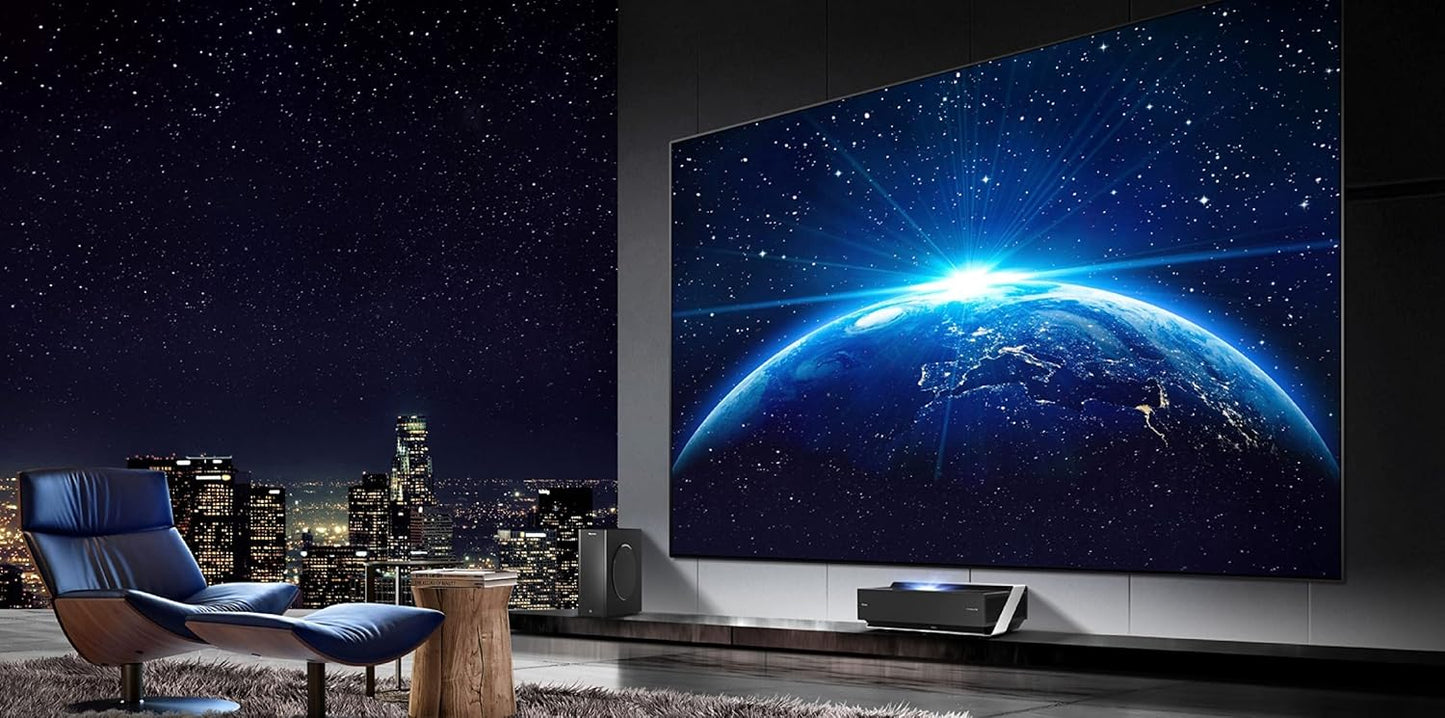 Hisense 120L5G 120-Inch Laser TV Bundle with Screen & Stand