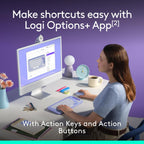 Logitech 920-013043 POP ICON Combo Bluetooth Keyboard & Mouse - Lilac