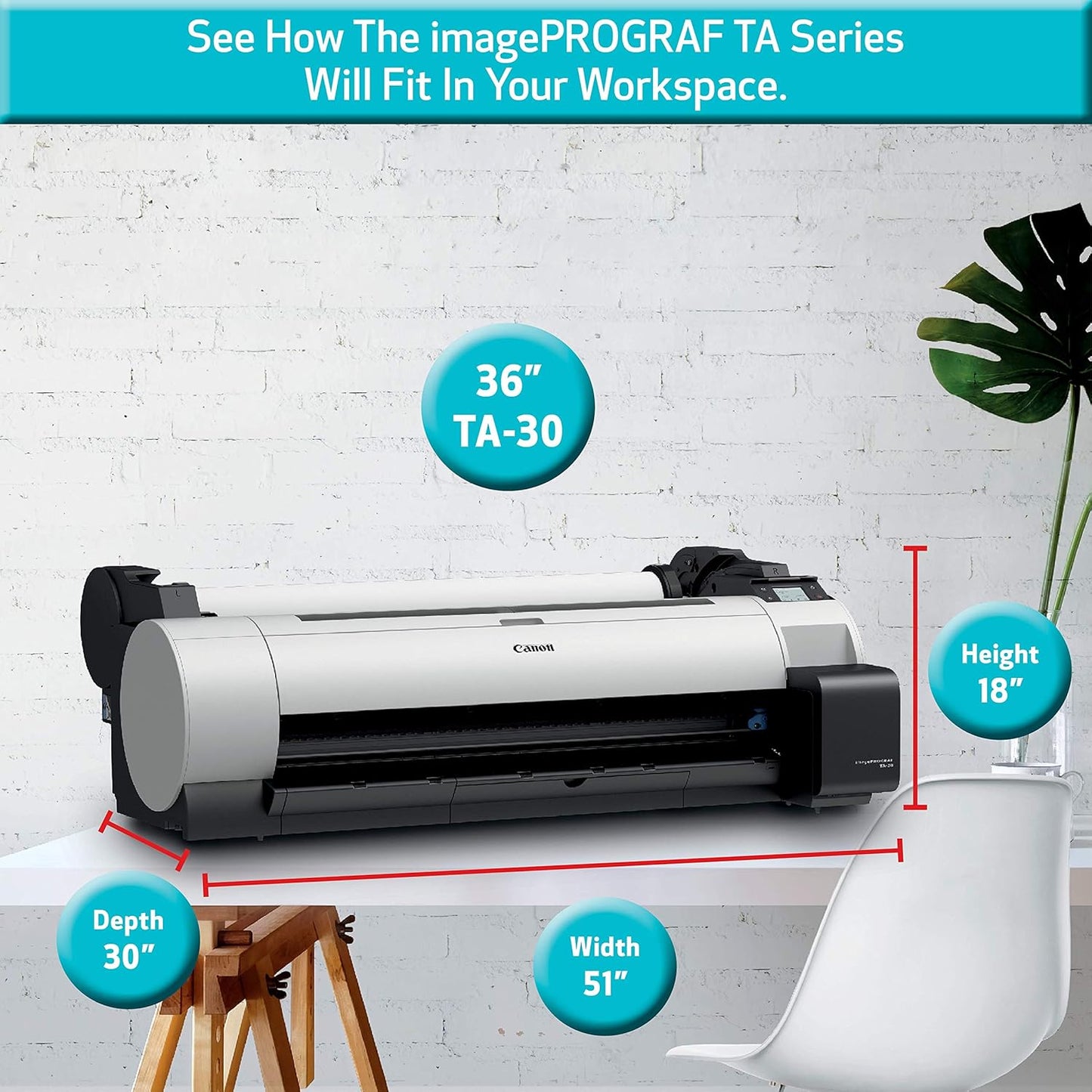 Canon 3661C005 IMAGEPROGRAF TA-30 Large Format Printer