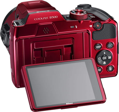 Nikon CRTNKCPB500RRB COOLPIX B500 16MP 40x Zoom (Renewed)