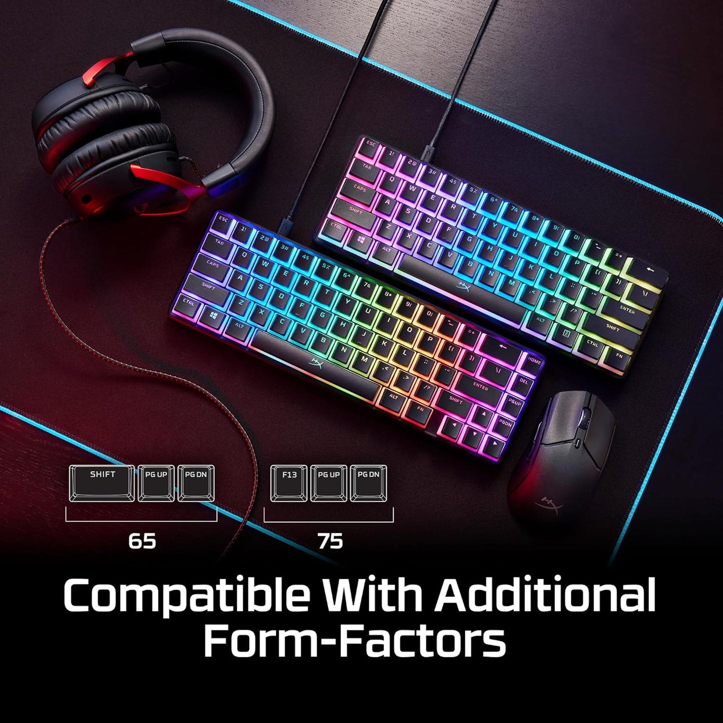 HyperX 7G8K2AA#ABA White Pudding Keycap Set