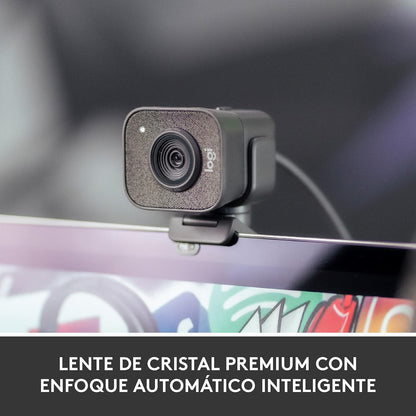 Logitech StreamCam Plus 960-001280 Webcam with Tripod (Renewed)