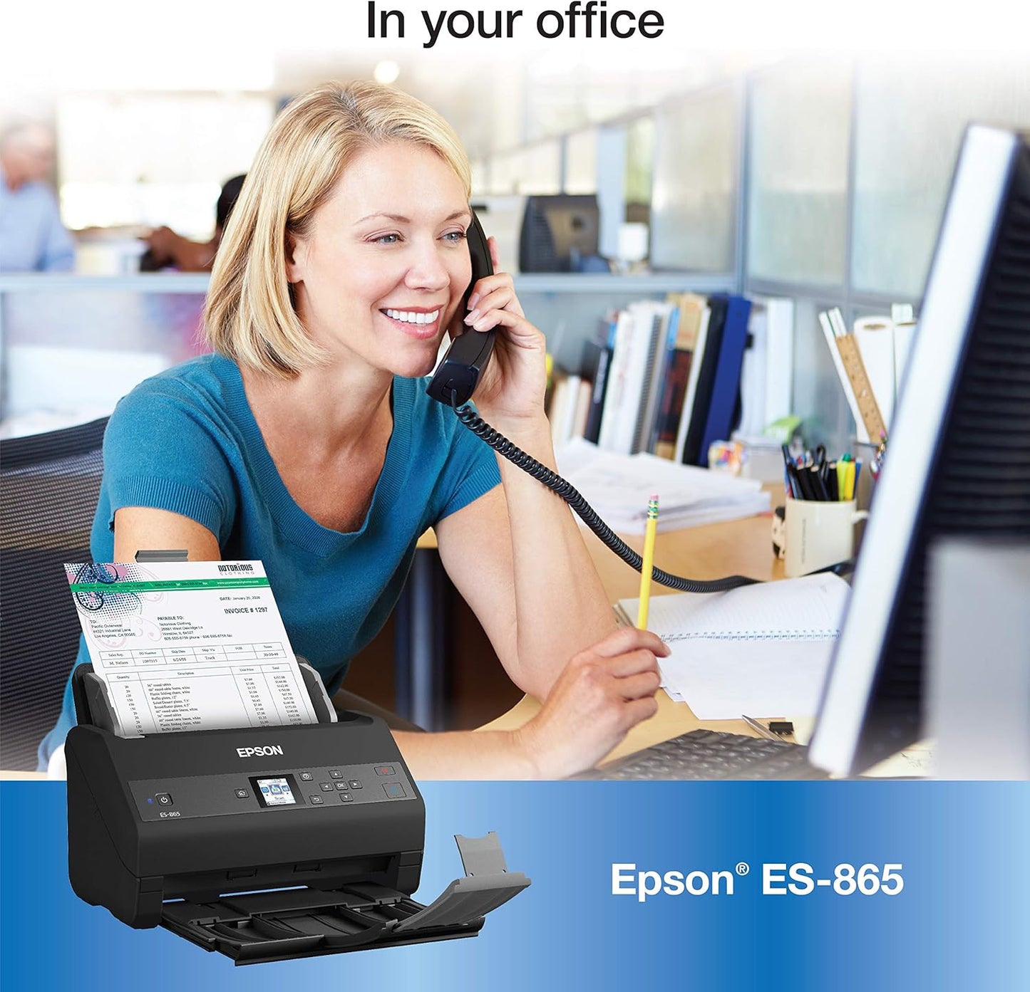 Epson ES-865 High-Speed Duplex Document Scanner